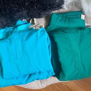 Figs teal & hunter green